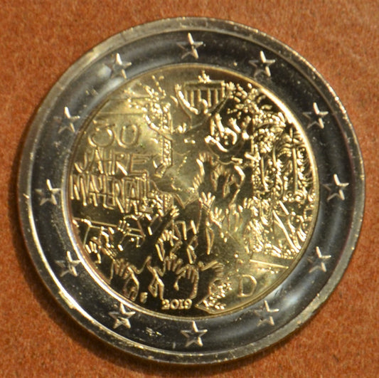 2 Euro Nemecko 2019 "F" 30. výročie pádu berlínskeho múru (UNC)