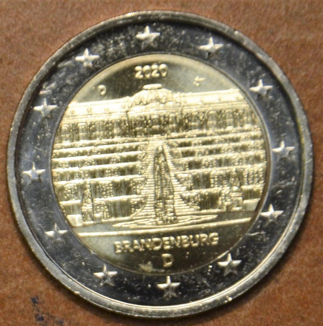 2 Euro Nemecko 2020  "D" Brandenburg (UNC)