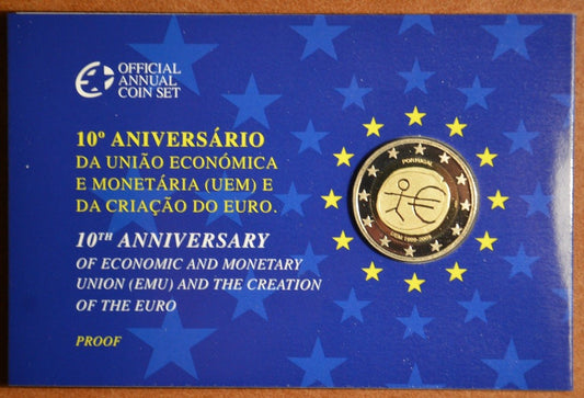 2 Euro Portugalsko 2009 - 10. výročie hospodárskej a menovej únie  (Proof)