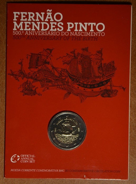 2 Euro Portugalsko 2011 - 500 rokov od narodenia Mendesa Pinta  (BU)