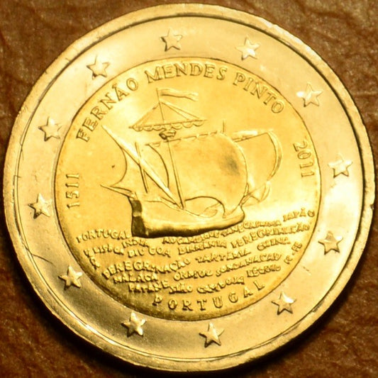 2 Euro Portugalsko 2011 - 500 rokov od narodenia Mendesa Pinta  (UNC)