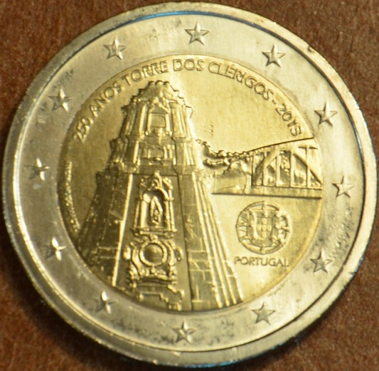 2 Euro Portugalsko 2013 - 250 rokov veže Clérigos (UNC)