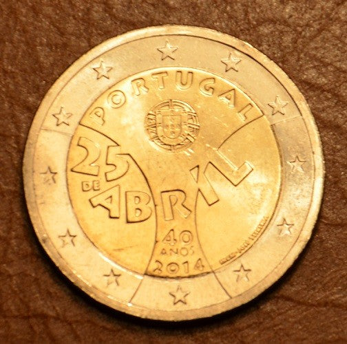 2 Euro Portugalsko 2014 - (25. apríl) 40. výročie revolúcie (UNC)