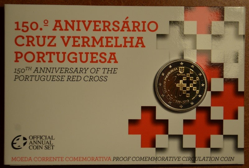 2 Euro Portugalsko 2015 - 150 rokov portugalského Červeného kríža (Proof)