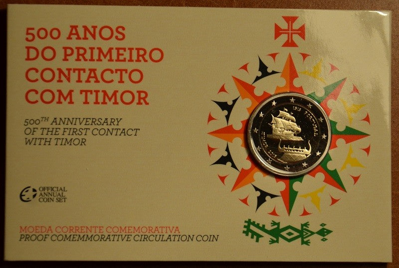 2 Euro Portugalsko 2015 - 500 rokov objavenia Timoru (Proof)