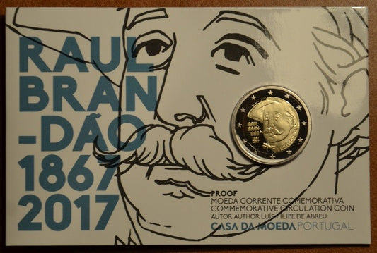 2 Euro Portugalsko 2017 - Raul Brandao (Proof)