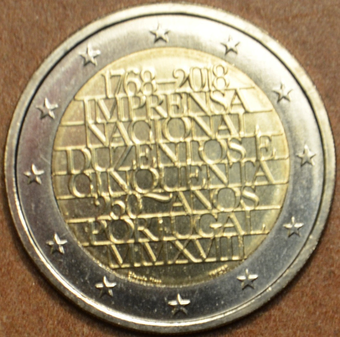 2 Euro Portugalsko 2018 - 250 rokov mincovne INCM (UNC)