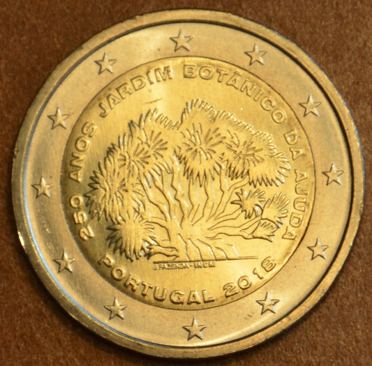 2 Euro Portugalsko 2018 - 250 rokov založenia botanickej záhrady Ajuda (UNC)