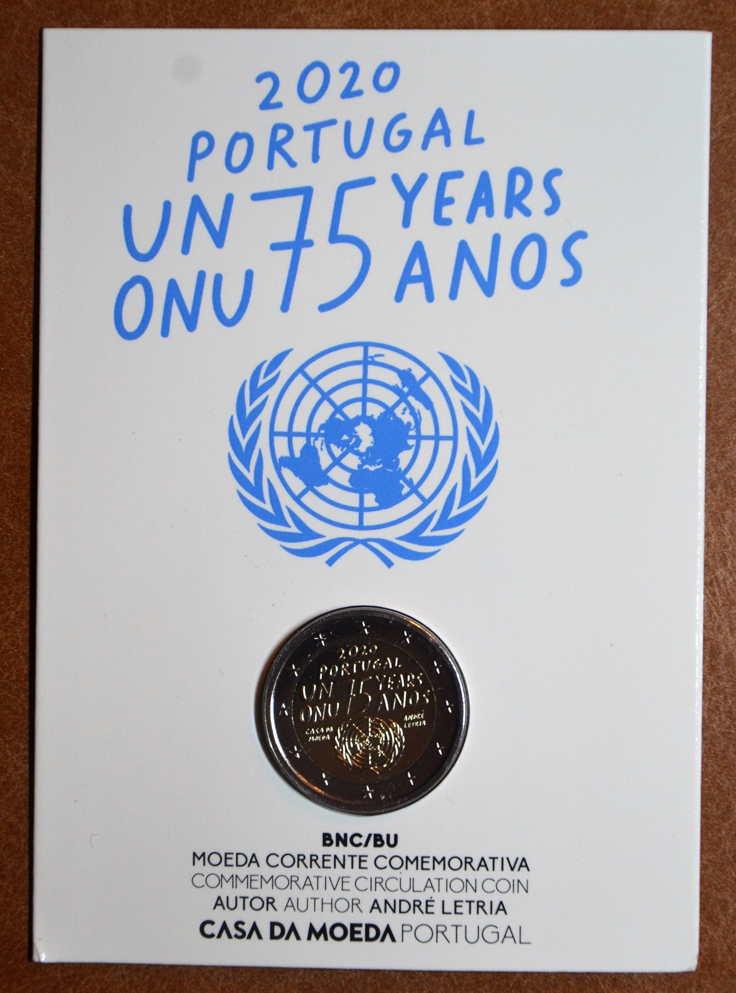 2 Euro Portugalsko 2020 - 75 rokov Spojených národov (BU)