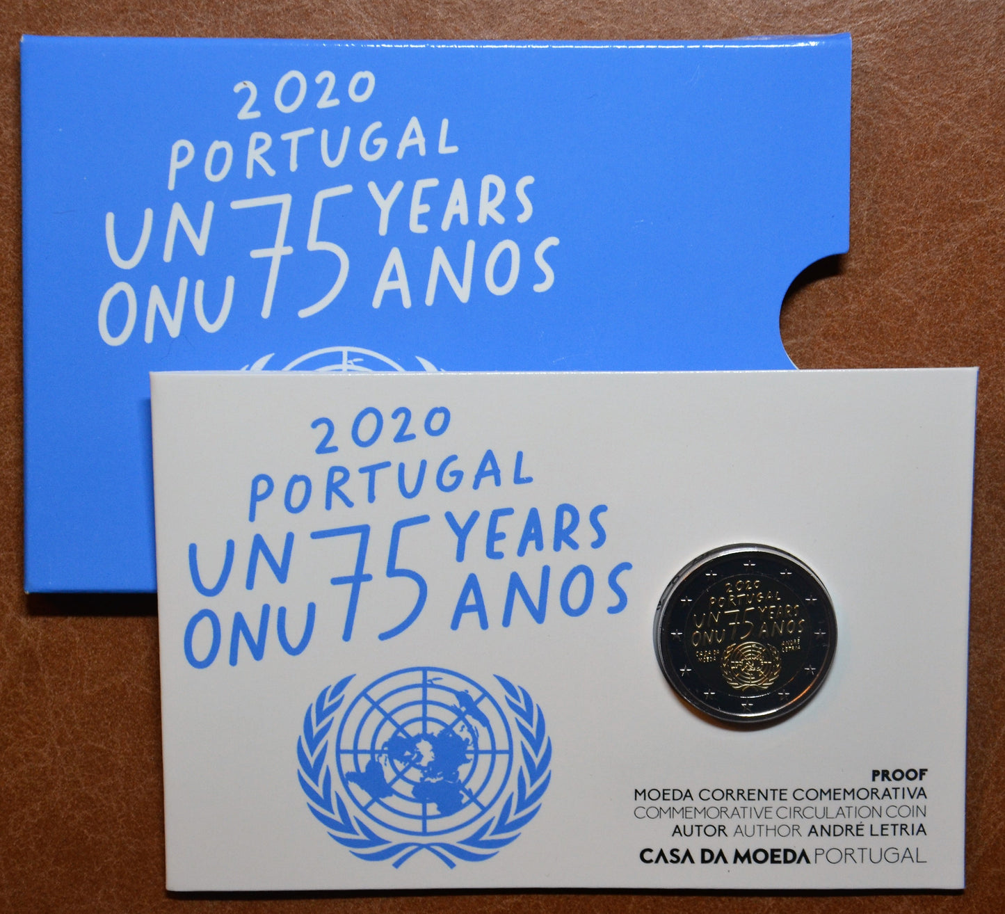 2 Euro Portugalsko 2020 - 75 rokov Spojených národov (Proof)