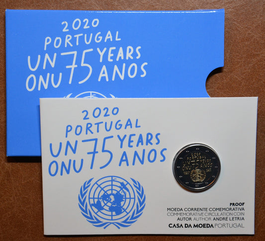 2 Euro Portugalsko 2020 - 75 rokov Spojených národov (Proof)