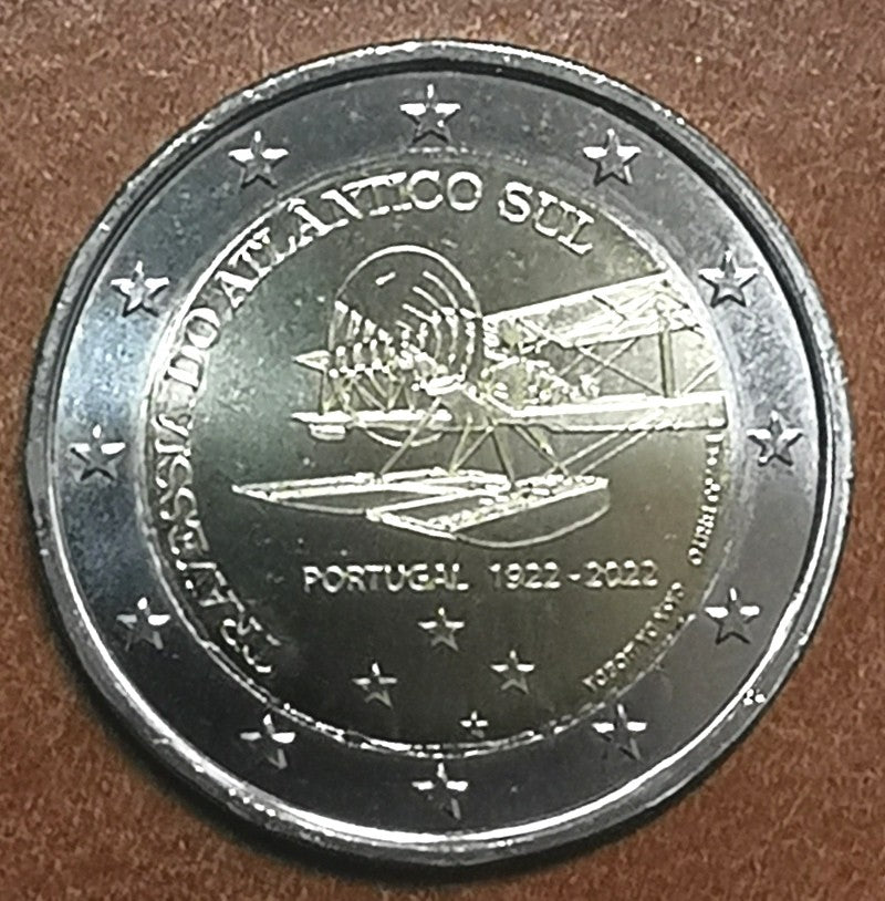 2 Euro Portugalsko 2022 - 100. výročie prvého preletu južného Atlantiku  (UNC)