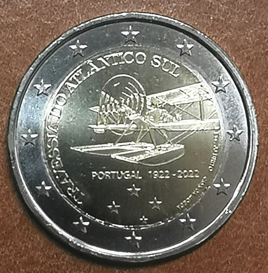 2 Euro Portugalsko 2022 - 100. výročie prvého preletu južného Atlantiku  (UNC)