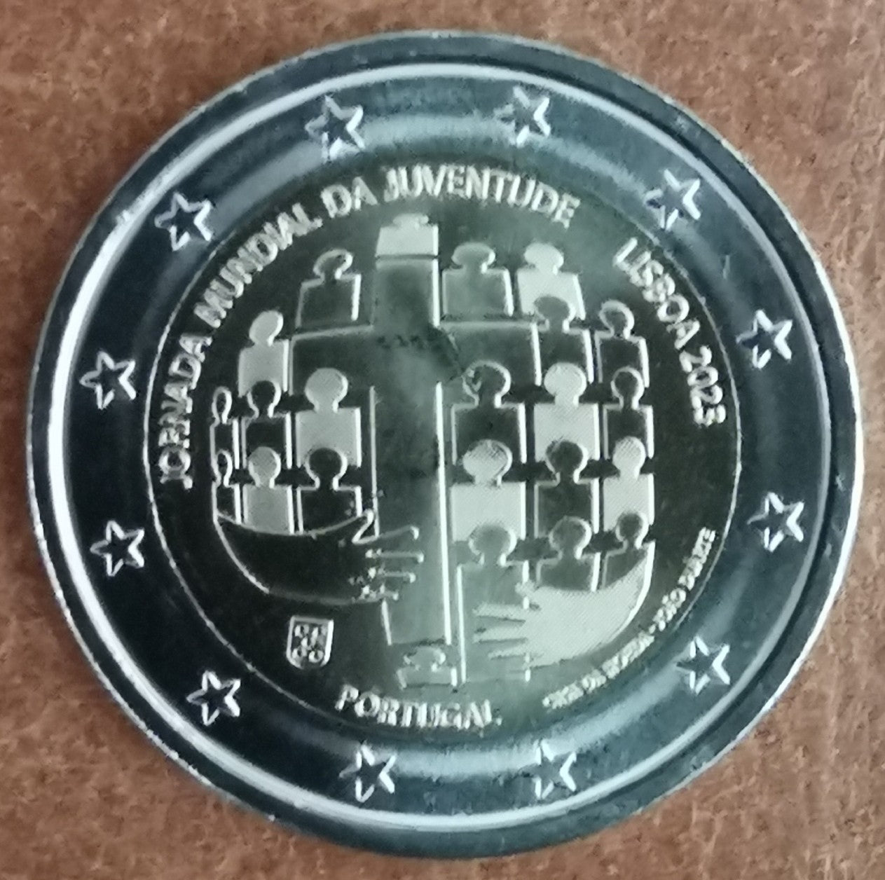 2 Euro Portugalsko 2023 - Svetové dni mládeže (UNC)