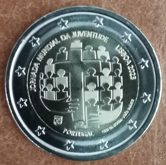 2 Euro Portugalsko 2023 - Svetové dni mládeže (UNC)