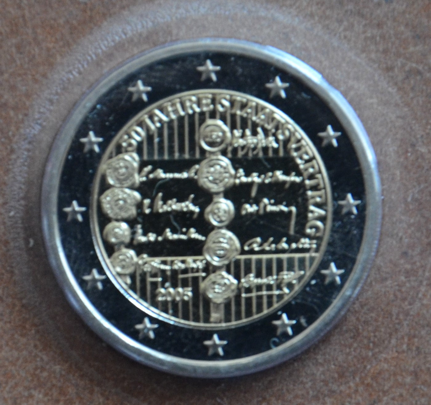 2 Euro Rakúsko 2005 - 50. výročie rakúskej štátnej zmluvy (BU)