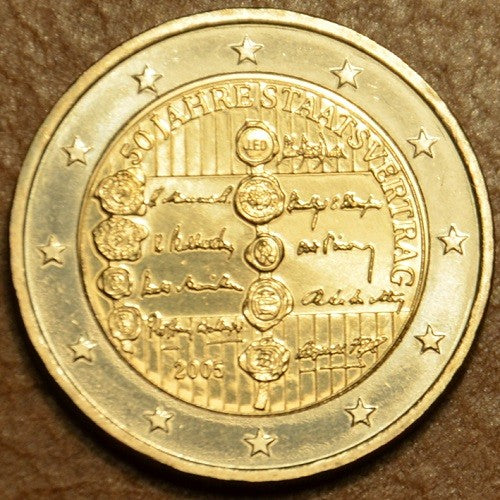 2 Euro Rakúsko 2005 - 50. výročie rakúskej štátnej zmluvy (UNC)