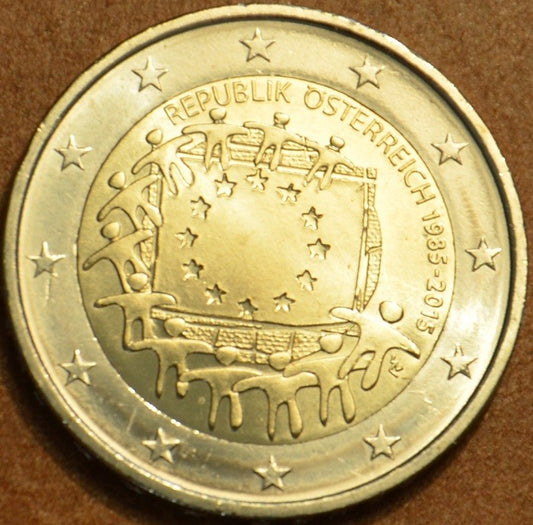2 Euro Rakúsko 2015 - 30 rokov Europskej vlajky  (UNC)