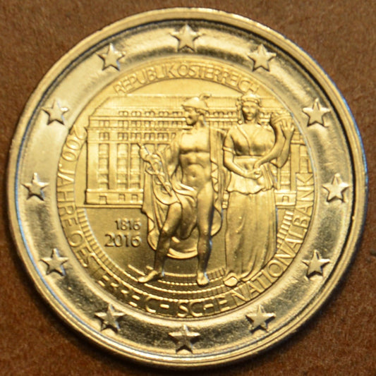 2 Euro Rakúsko 2016 - 200 rokov Rakúskej národnej banky (UNC)
