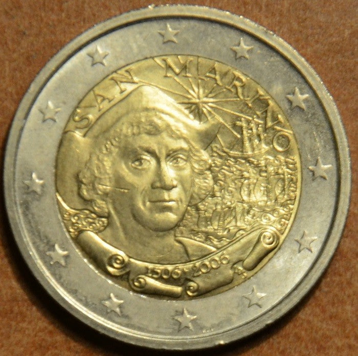 2 Euro San Marino 2006 - 500. výročie smrti Krištofa Kolumba (bez foldra)