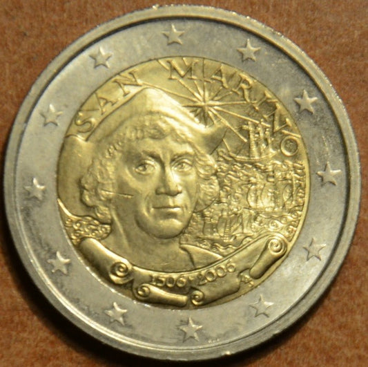 2 Euro San Marino 2006 - 500. výročie smrti Krištofa Kolumba (bez foldra)