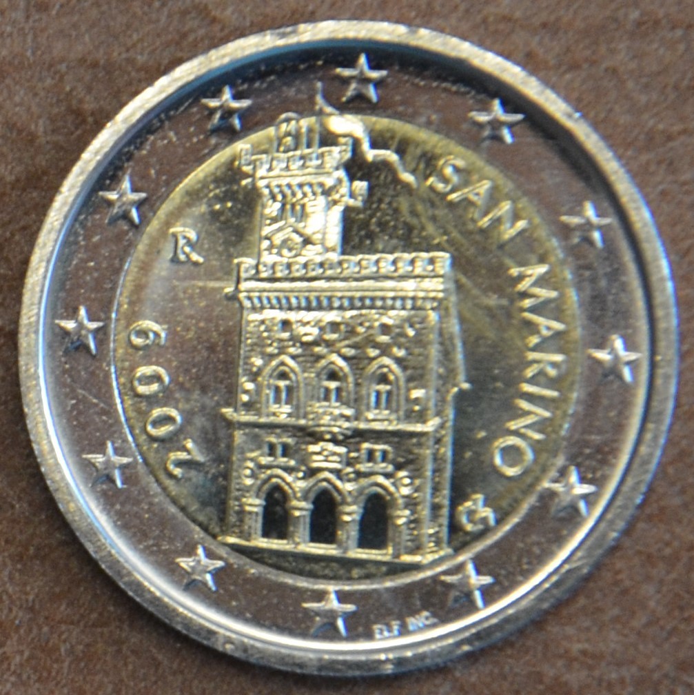 2 Euro San Marino 2009 - Dom vlády (UNC)