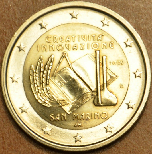 2 Euro San Marino 2009 - Európsky rok kreativity a inovácií (UNC bez foldra)