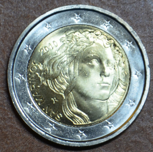 2 Euro San Marino 2010 - 500. výročie smrti Sandra Botticelliho (UNC bez foldra)