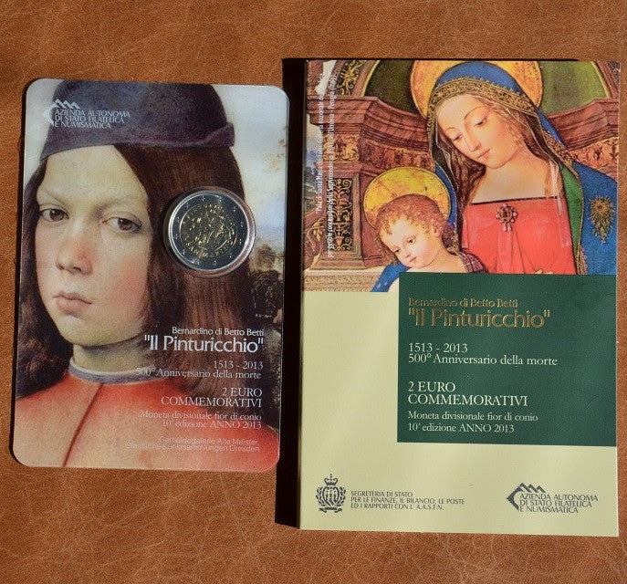 2 Euro San Marino 2013 - 500. výročia úmrtia talianskeho maliara Pinturicchia (BU)