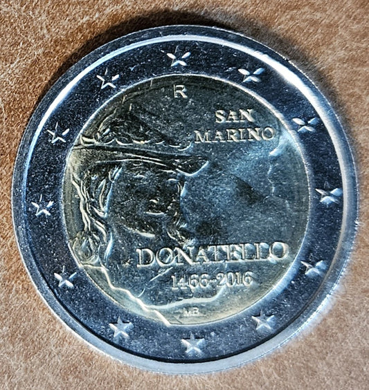 2 Euro San Marino 2016 - 550 výročie úmrtia Donatella  (UNC)