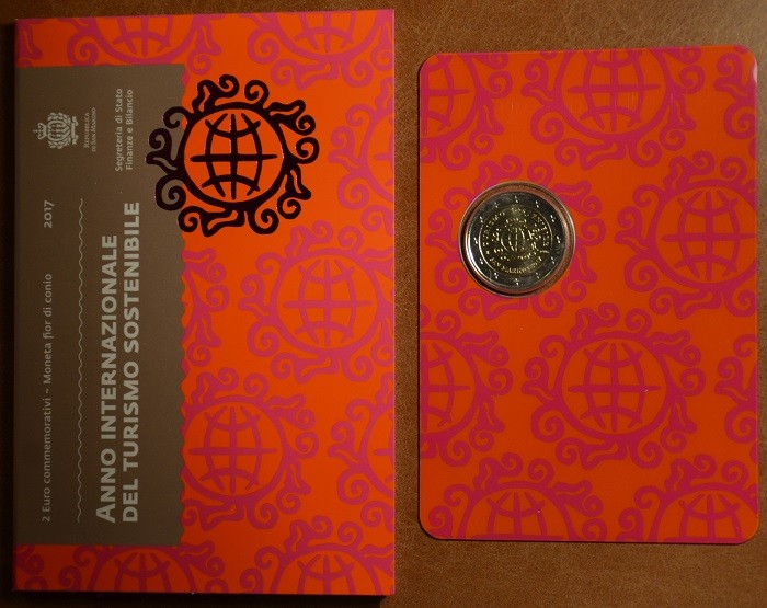 2 Euro San Marino 2017 - Svetový rok turizmu (BU)