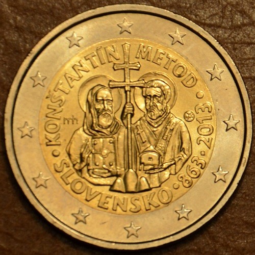 2 Euro Slovensko 2013 - Príchod byzantskej misie sv. Cyrila a sv. Metoda na Veľkú Moravu - 1150. výročie (UNC)