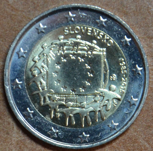 2 Euro Slovensko 2015 - 30 rokov Europskej vlajky  (UNC)