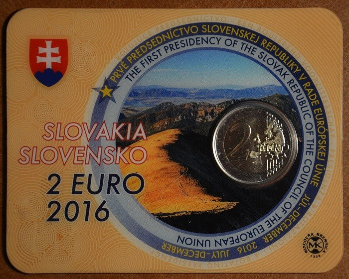 2 Euro Slovensko 2016 - Predsedníctvo EU (BU karta)