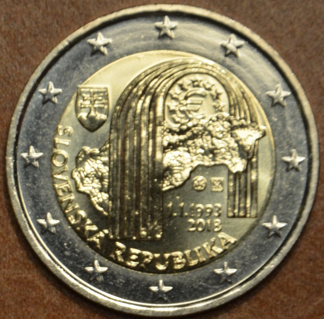 2 Euro Slovensko 2018 - 25. výročie vzniku (UNC)