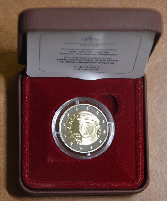2 Euro Slovensko 2019 - Milan Rastislav Štefánik (Proof)