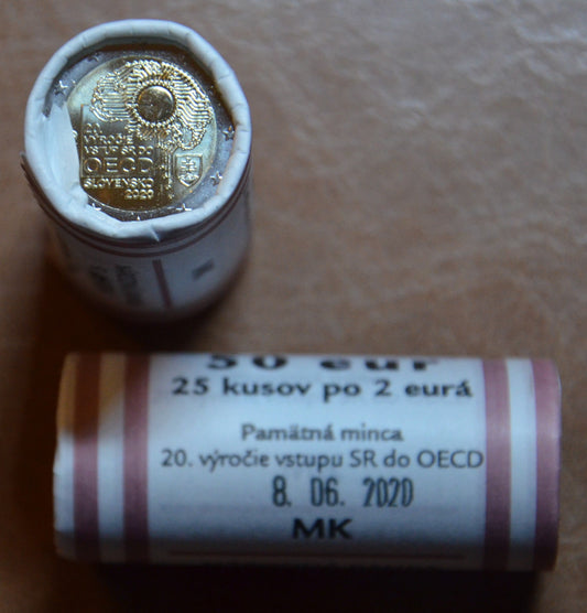 2 Euro Slovensko 2020 - 20. výročie vstupu do OECD (25xUNC)