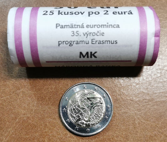 2 Euro Slovensko 2022 - Erasmus program - 35. výročie vzniku (25xUNC)