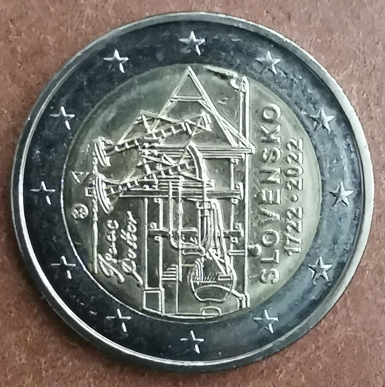 2 Euro Slovensko 2022 - Potterov parný stroj (UNC)