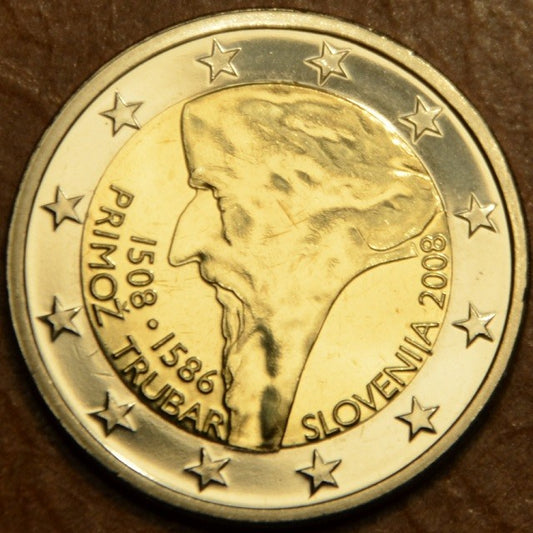 2 Euro Slovinsko 2008 - 500. výročie narodenia Primoža Trubara (UNC)