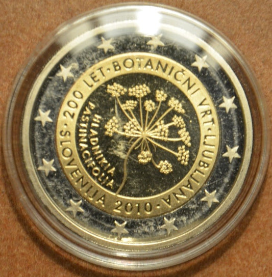2 Euro Slovinsko 2010 - 200 rokov botanickej záhrady v Ljubljane  (Proof)