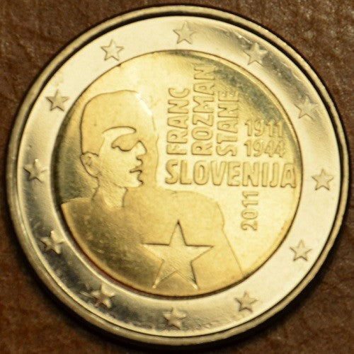 2 Euro Slovinsko 2011 - 100. výročie narodenia Franca Rozmana (UNC)