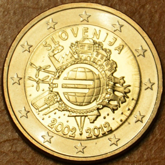 2 Euro Slovinsko 2012 - 10. výročia vzniku Eura (UNC)