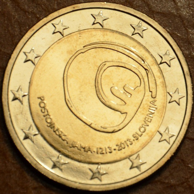 2 Euro Slovinsko 2013 - 800 rokov od objavenia Postojnskej jaskyne (UNC)