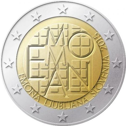 2 Euro Slovinsko 2015 - 2000 rokov založenia mesta Emona  (Proof)