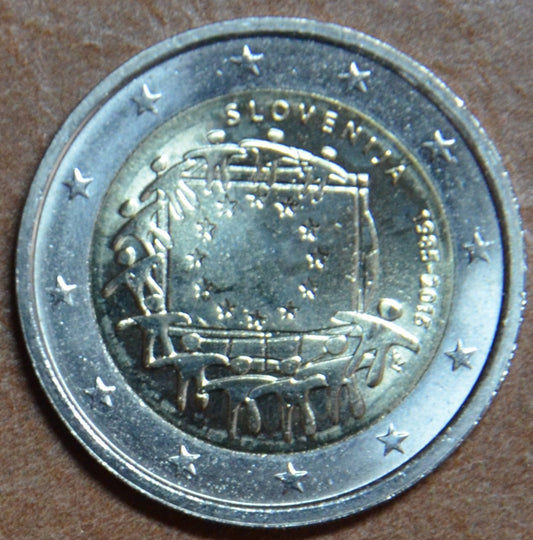 2 Euro Slovinsko 2015 - 30 rokov Europskej vlajky  (UNC)