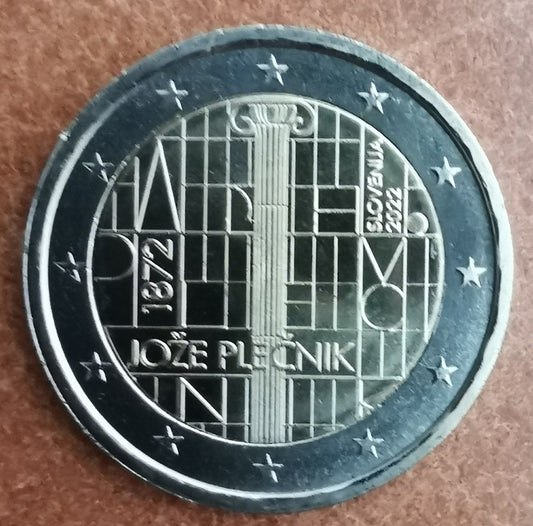 2 Euro Slovinsko 2022 - Jože Plečnik (UNC)