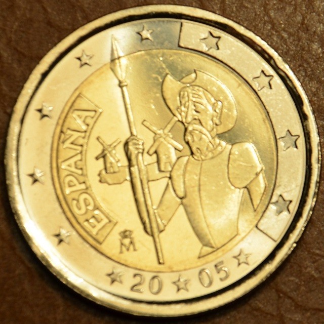 2 Euro Španielsko 2005 - 400 rokov od vydania románu Don Quijote (UNC)