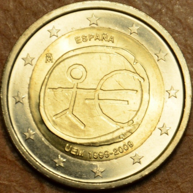 2 Euro Španielsko 2009 - 10. výročie hospodárskej a menovej únie  (UNC)