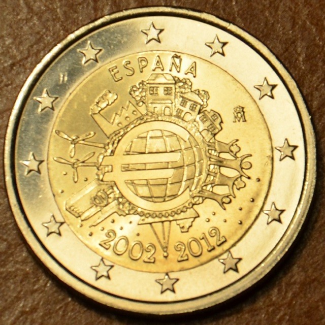 2 Euro Španielsko 2012 - 10. výročia vzniku Eura (UNC)